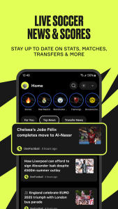 اسکرین شات 1 برنامه OneFootball: All Soccer Scores
