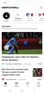 اسکرین شات برنامه OneFootball - Football news 1