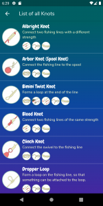 اسکرین شات 1 برنامه Fishing Knots