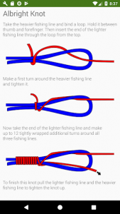 اسکرین شات برنامه Fishing Knots 2