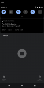 اسکرین شات 3 برنامه Radio Alarm Clock