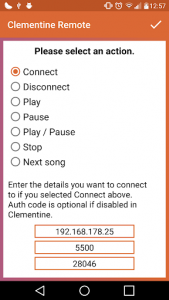 اسکرین شات برنامه Clementine Remote 8