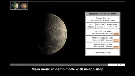 اسکرین شات برنامه GlobeViewer Moon 2