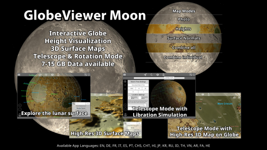 اسکرین شات برنامه GlobeViewer Moon 1