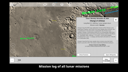 اسکرین شات برنامه GlobeViewer Moon 4