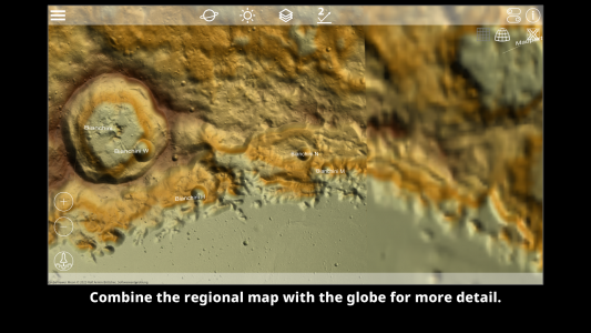 اسکرین شات برنامه GlobeViewer Moon 6
