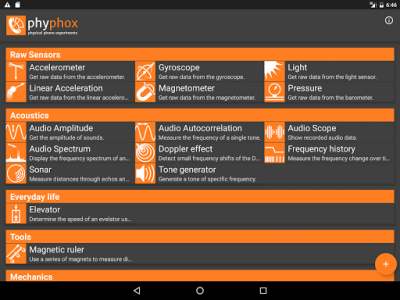 اسکرین شات برنامه phyphox 6