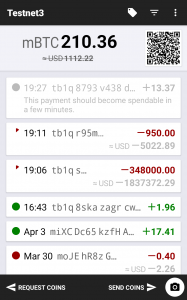 اسکرین شات برنامه Testnet Wallet 1