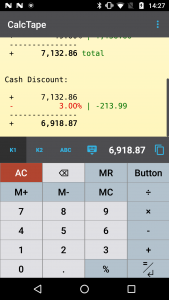 اسکرین شات برنامه CalcTape Calculator with Tape 8