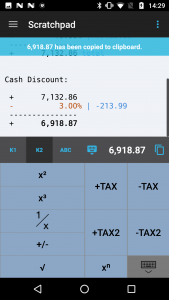 اسکرین شات برنامه CalcTape Calculator with Tape 7