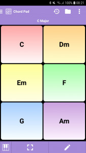 اسکرین شات برنامه s.mart Chord Pad 1
