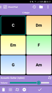 اسکرین شات برنامه s.mart Chord Pad 2