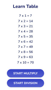 اسکرین شات 2 بازی Multiplication Games Math quiz