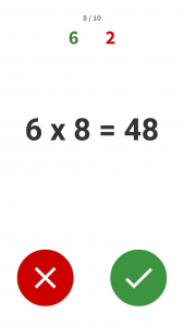 اسکرین شات 1 بازی Multiplication Games Math quiz