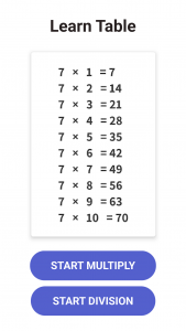 اسکرین شات بازی Multiplication Games Math quiz 2