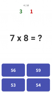اسکرین شات بازی Multiplication Games Math quiz 3