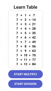 اسکرین شات 1 بازی Times Tables & Math Games