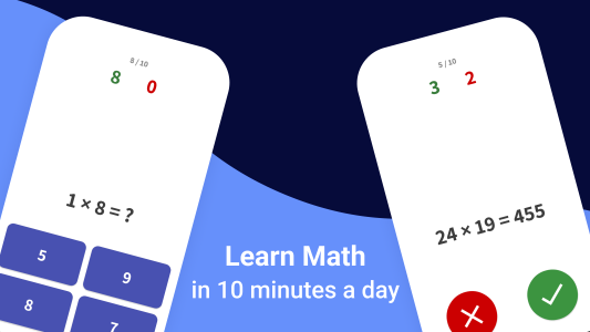 اسکرین شات بازی Multiplication Games Math quiz 6