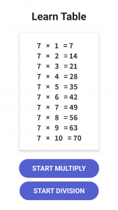 اسکرین شات 2 بازی Multiplication Games Math quiz