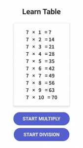 اسکرین شات بازی Times Table  - Learn Math 2