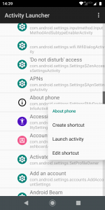 اسکرین شات برنامه Activity Launcher 2