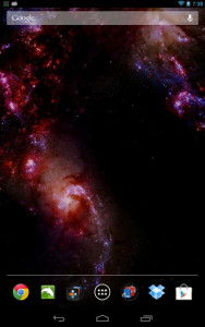 اسکرین شات برنامه Space Galaxy Live Wallpaper 1