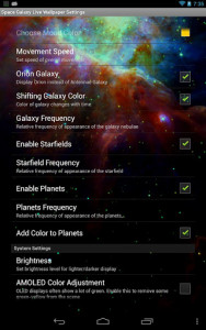 اسکرین شات برنامه Space Galaxy Live Wallpaper 6