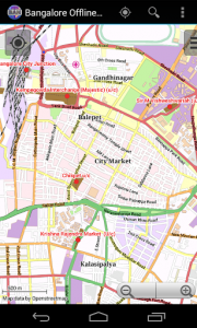 اسکرین شات برنامه Bangalore Offline City Map 4