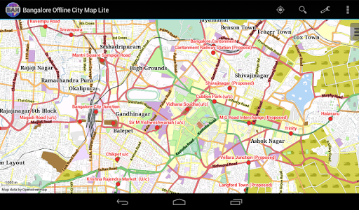 اسکرین شات برنامه Bangalore Offline City Map 8