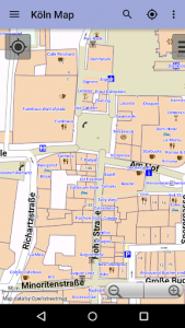 اسکرین شات برنامه Cologne Offline City Map Lite 8