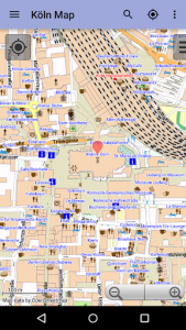 اسکرین شات برنامه Cologne Offline City Map Lite 3
