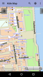 اسکرین شات برنامه Cologne Offline City Map Lite 6