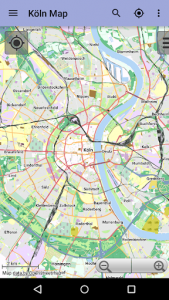اسکرین شات برنامه Cologne Offline City Map Lite 1