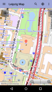 اسکرین شات برنامه Leipzig Offline City Map Lite 3