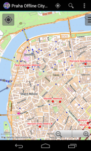 اسکرین شات برنامه Prague Offline City Map Lite 5