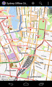 اسکرین شات برنامه Sydney Offline City Map 1