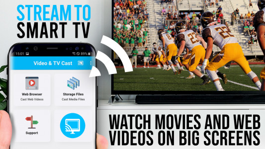 اسکرین شات 1 برنامه TV Cast for DLNA Smart TV