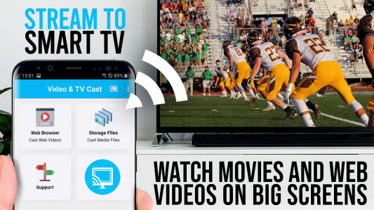 اسکرین شات 1 برنامه TV Cast for Hisense VIDAA VEWD