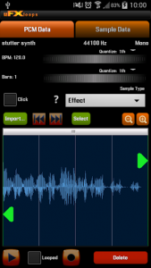 اسکرین شات برنامه uFXloops Music Studio 5