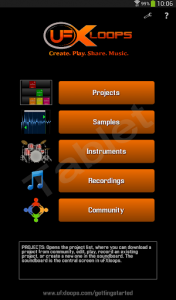 اسکرین شات برنامه uFXloops Music Studio 8