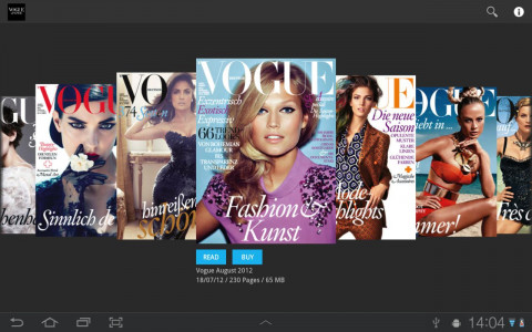 اسکرین شات 1 برنامه VOGUE MAGAZIN (D)