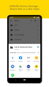 اسکرین شات 5 برنامه WEB.DE Mail & Cloud