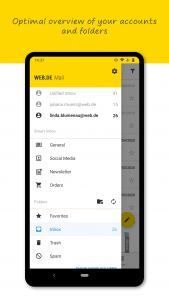 اسکرین شات 2 برنامه WEB.DE Mail & Cloud