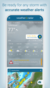 اسکرین شات 4 برنامه Weather & Radar - Storm radar