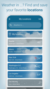 اسکرین شات 4 برنامه Weather & Radar - Storm radar