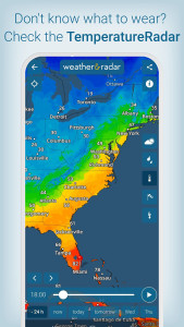 اسکرین شات 3 برنامه Weather & Radar - Storm radar