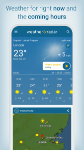 اسکرین شات 1 برنامه Weather & Radar - Forecasts
