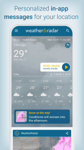 اسکرین شات 7 برنامه Weather & Radar - Storm radar