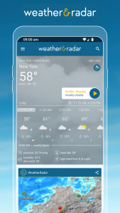 اسکرین شات برنامه Weather & Radar - Storm radar 1