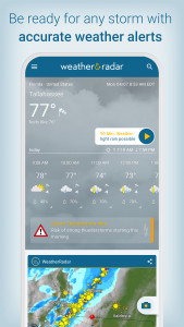 اسکرین شات برنامه Weather & Radar - Storm radar 4